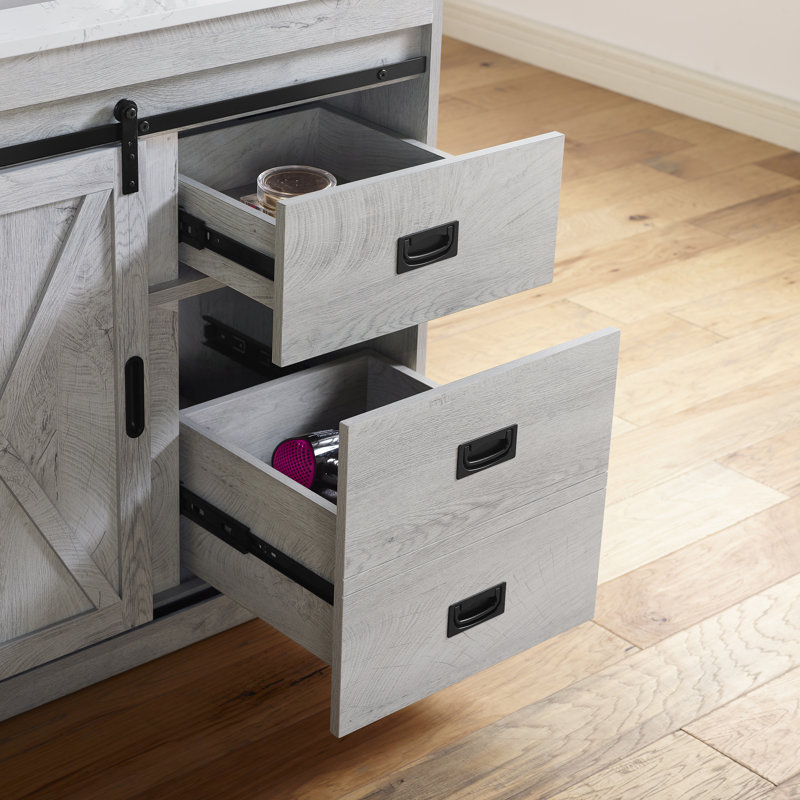 Sand & Stable Jillian 36'' Single Bathroom Vanity with Engineered Stone